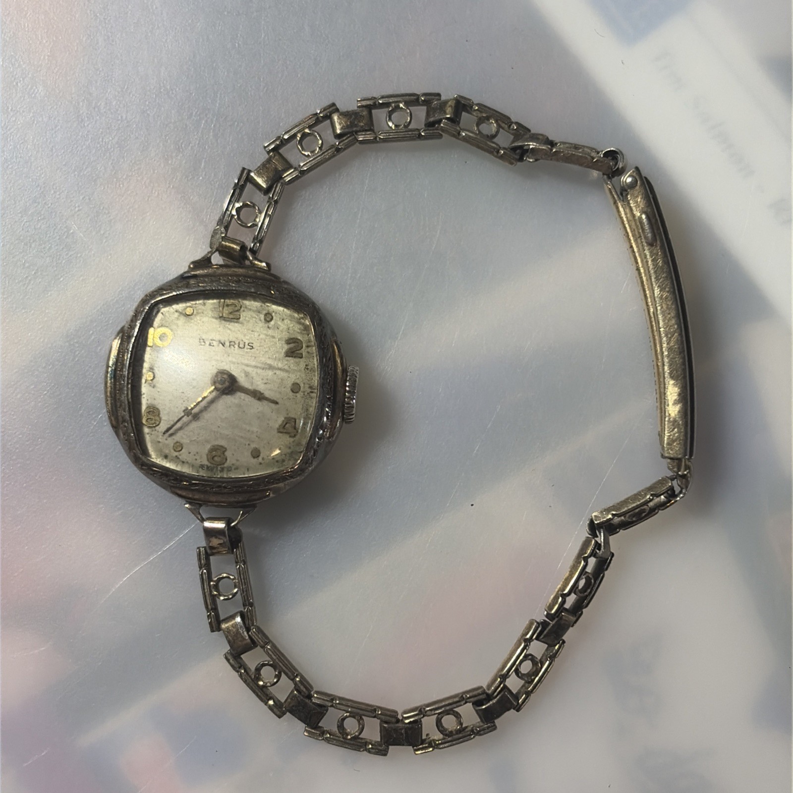Vintage Benrus Ladies Wrist Watch, 17 Jewels For Parts/Repair AS IS