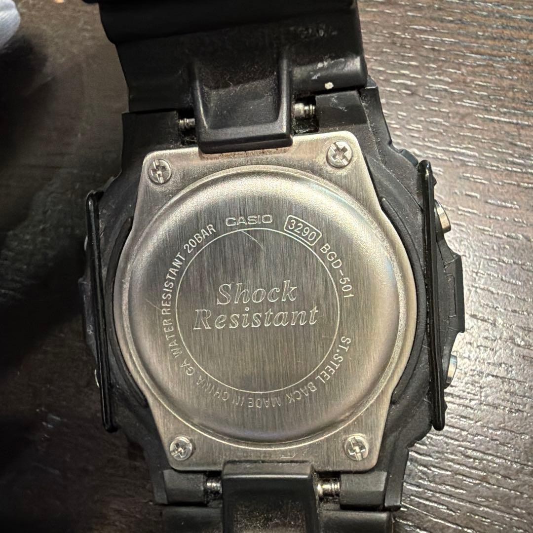 CASIO Baby-G Black Digital Watch with Protector BDG-501