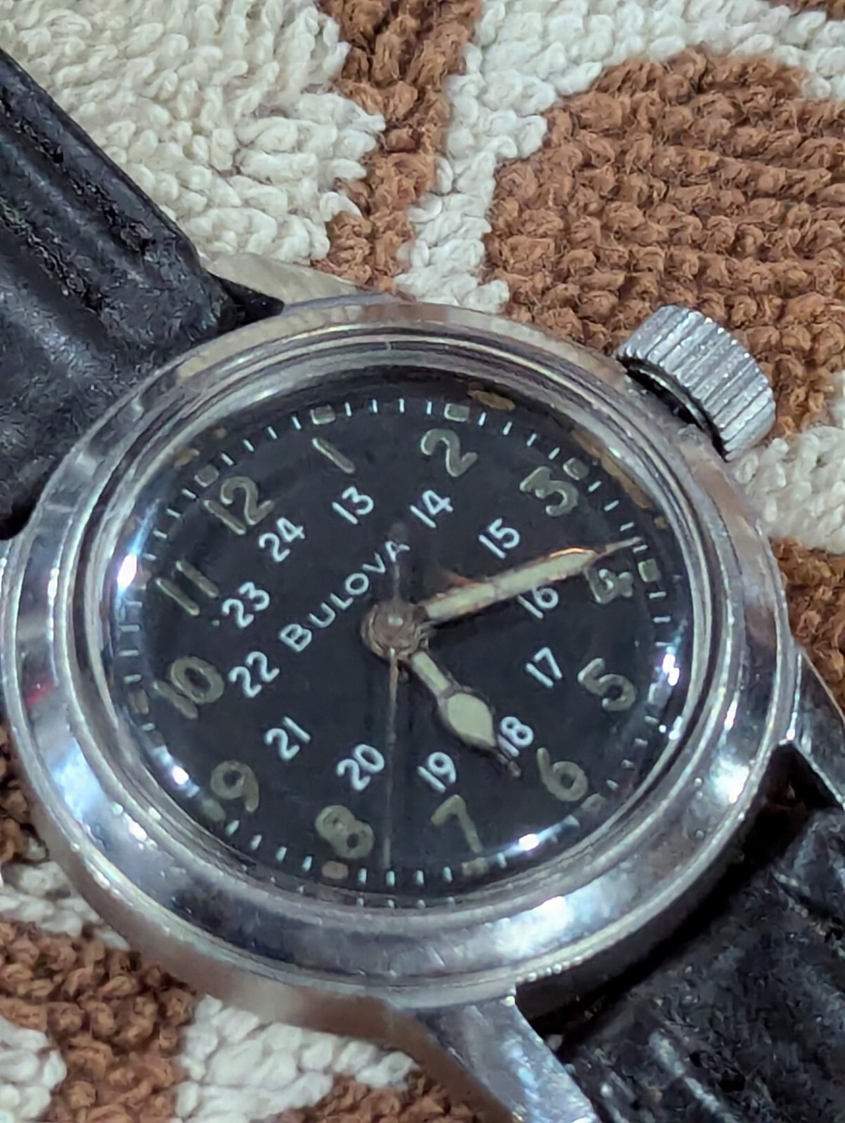 Bulova Korean War Air Force US Army Hacking Military Watch MIL-W-3818A Genuine