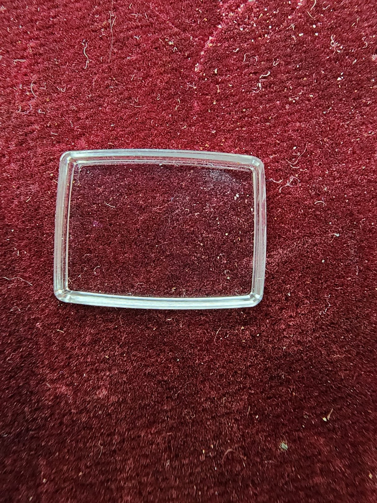 Vintage Seiko Hattori Plastic Watch Crystal 18.4 × 13.8 mm – Pre-owned, Untested