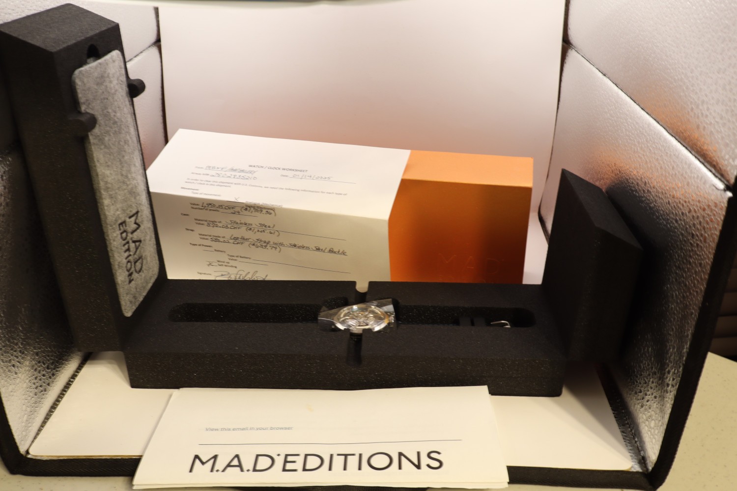 MB&F M.A.D.1S Ice Blue Raffle Edition – MAD 1S Full Set Aftermarket Strap + OEM
