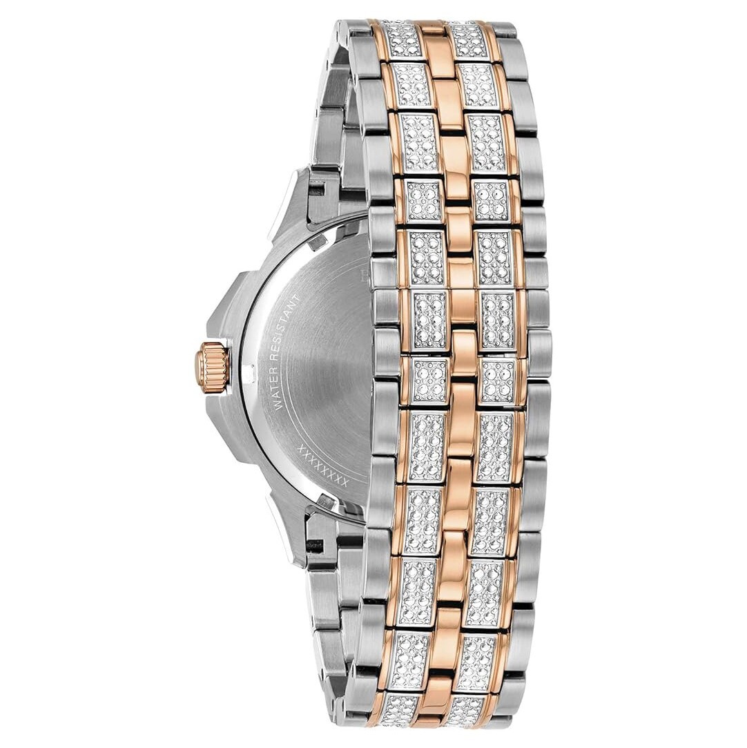Bulova Men’s Silver Dial Silver-Tone Stainless Steel Band Analog Quartz Watch