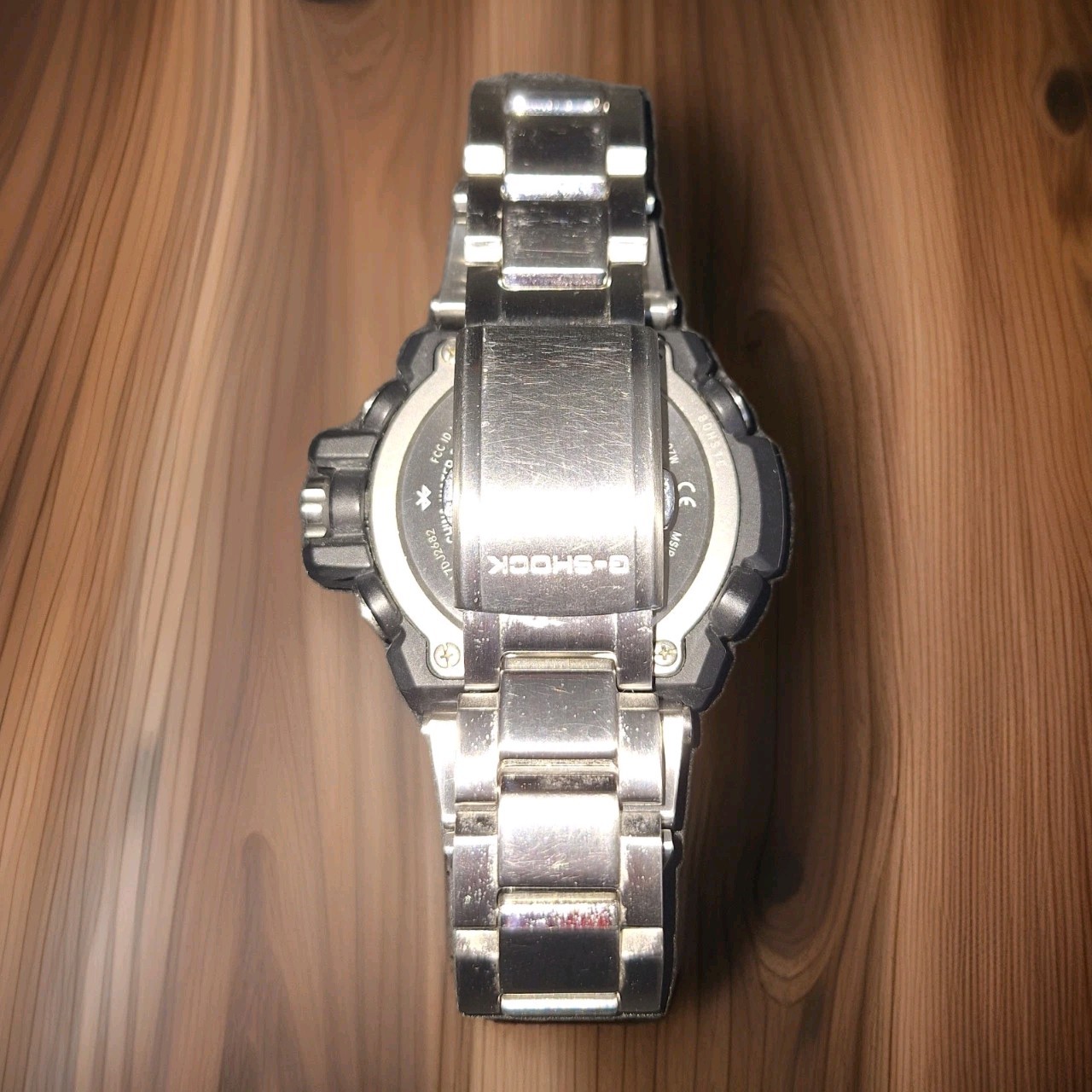 CASIO G-SHOCK GST-B100 G-STEEL Gold Black Solar Watch USED