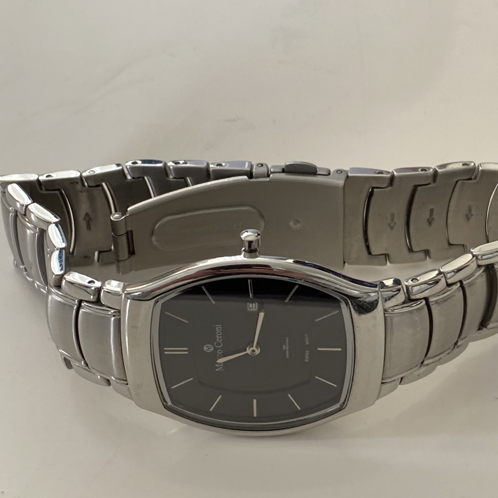 Marco Ceroni Swiss Made Mens Watch nice condition and with new battery fit 18cm