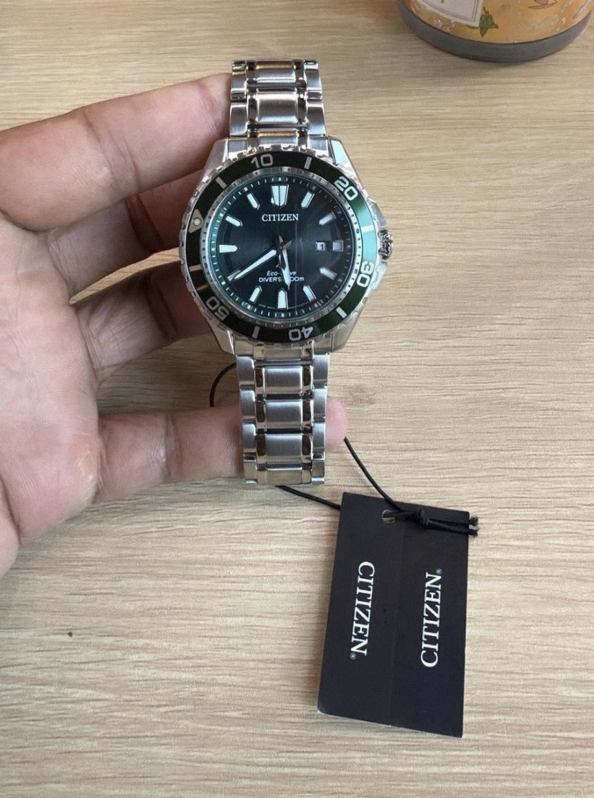 Citizen Eco-Drive Diver 200m Men’s Watch Black Dial Steel Bracelet 44mm