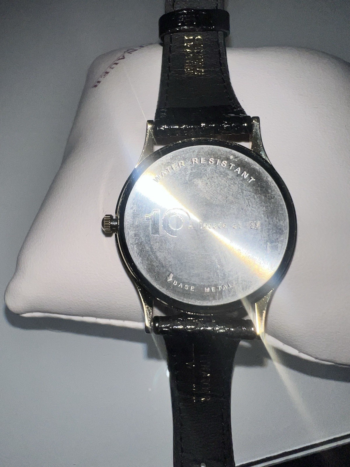 Wittnauer Swiss, gold and steel Swiss, special engraving 10 years at IBM