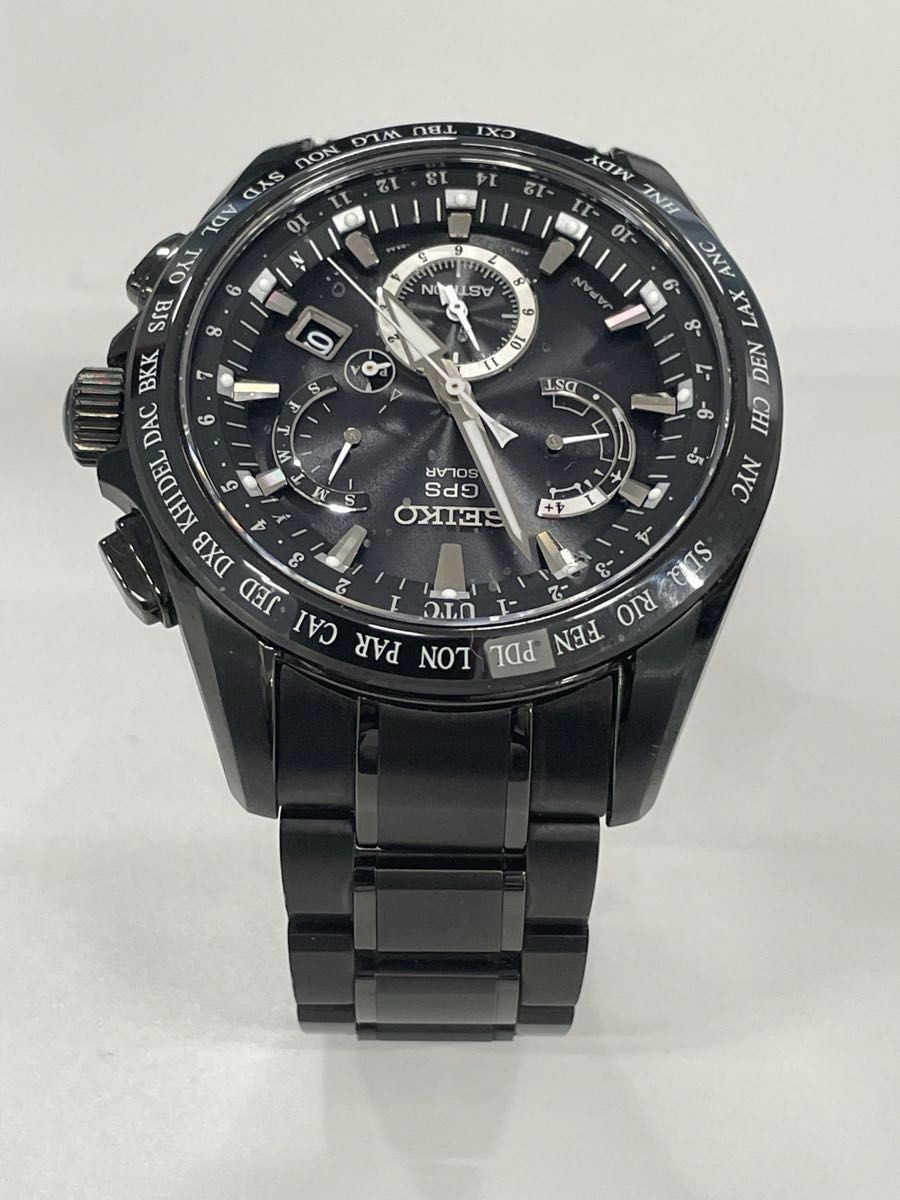 Seiko Astron SBXB049 GPS Solar Titanium Watch Used