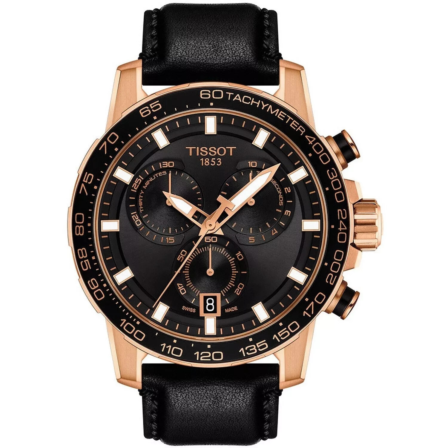 TISSOT Supersport Chrono T125.617.36.051.00 Black Dial Men’s Watch 45.5mm