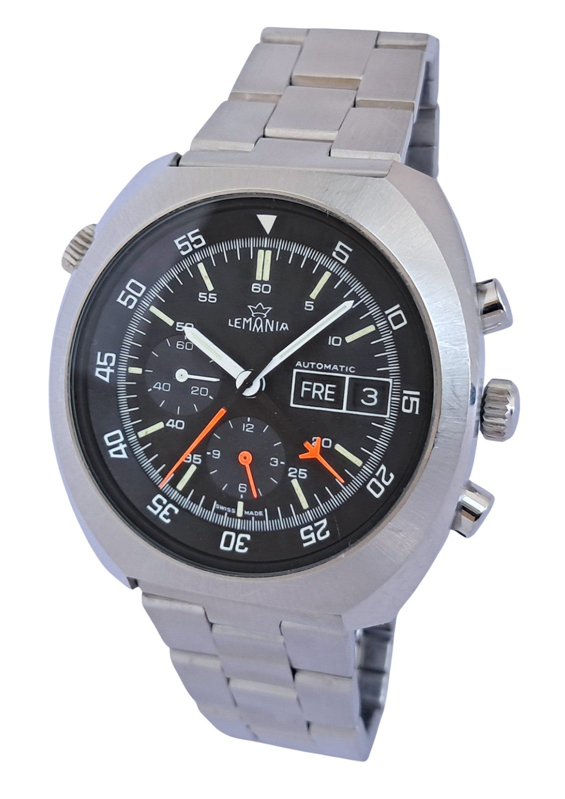 Lemania Automatic Space Chronograph. Cal. 5100. Same as Sinn 142 D1 Space