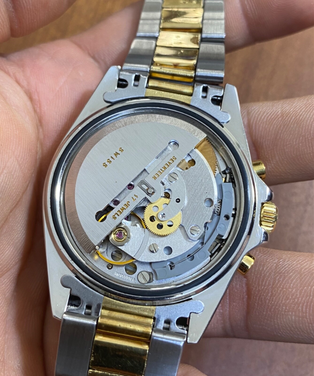 vintage EXALT watch Chronograph Lemania 5100 Automatic Date Demi PLS READ