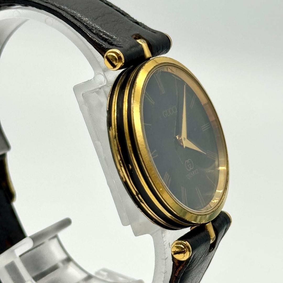 Working condition GUCCI watch, Sherry Line, black dial, quartz, 2 hands.