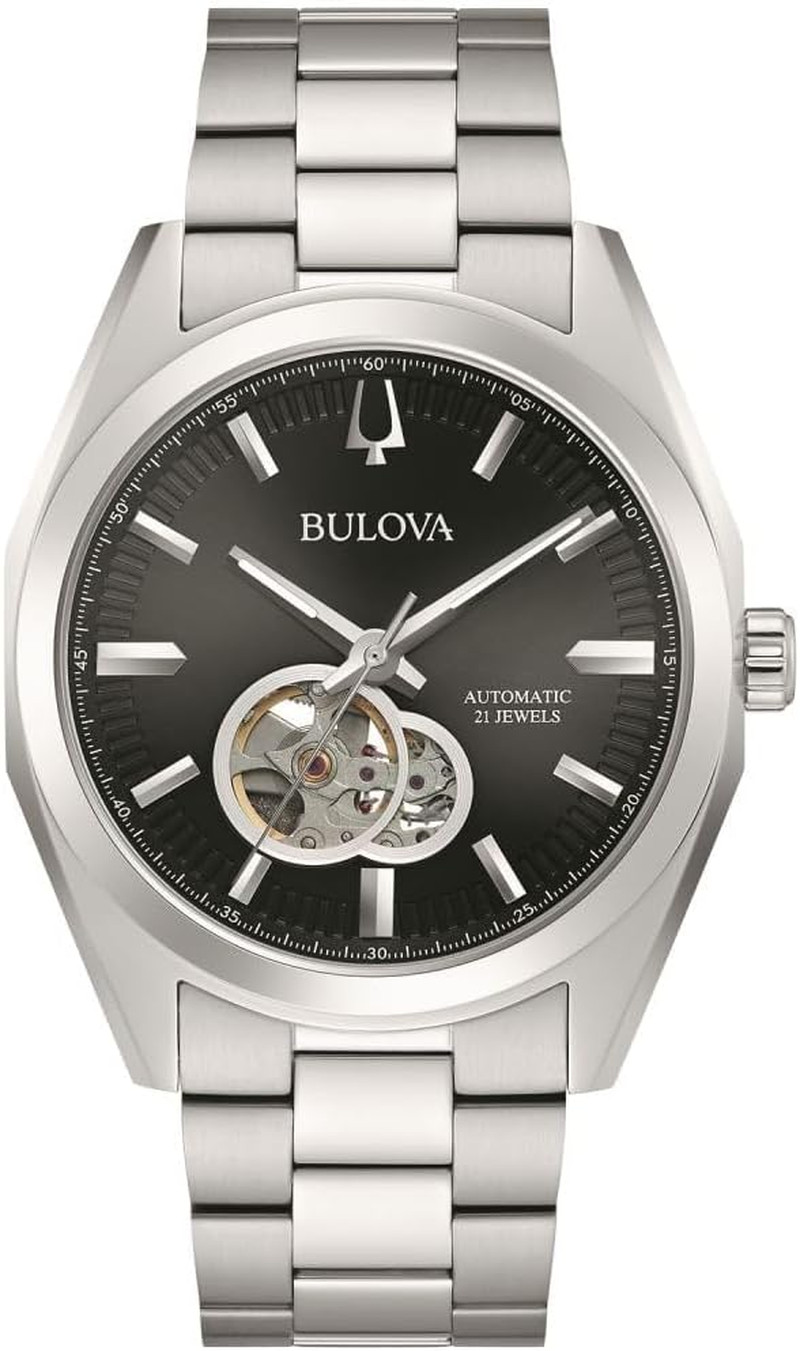 Men’s Classic 42mm Automatic Watch with Luminous Hands & Hack Feature