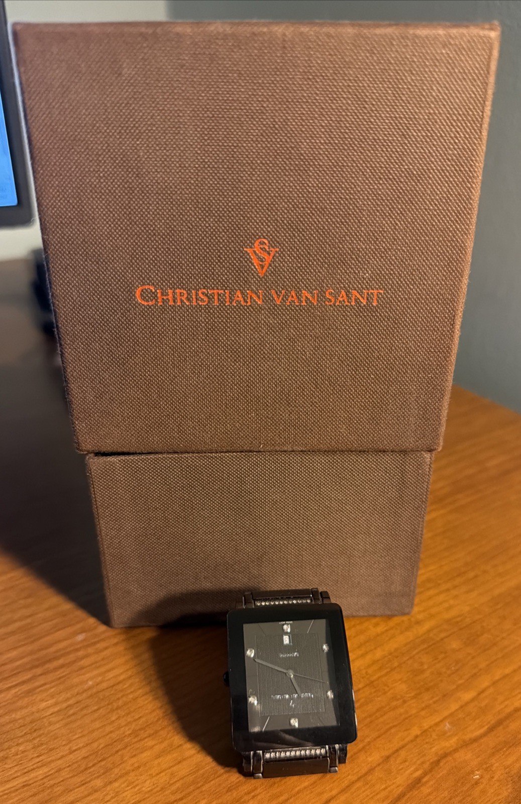 Christian Van Sant 3AS3C1647 Men’s Black Ceramic Quartz Watch Sapphire Crystal