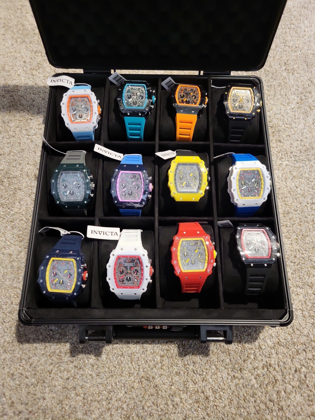 Invicta Racing Limited Edition Champion Collector Set Multicolor 12 New Watches
