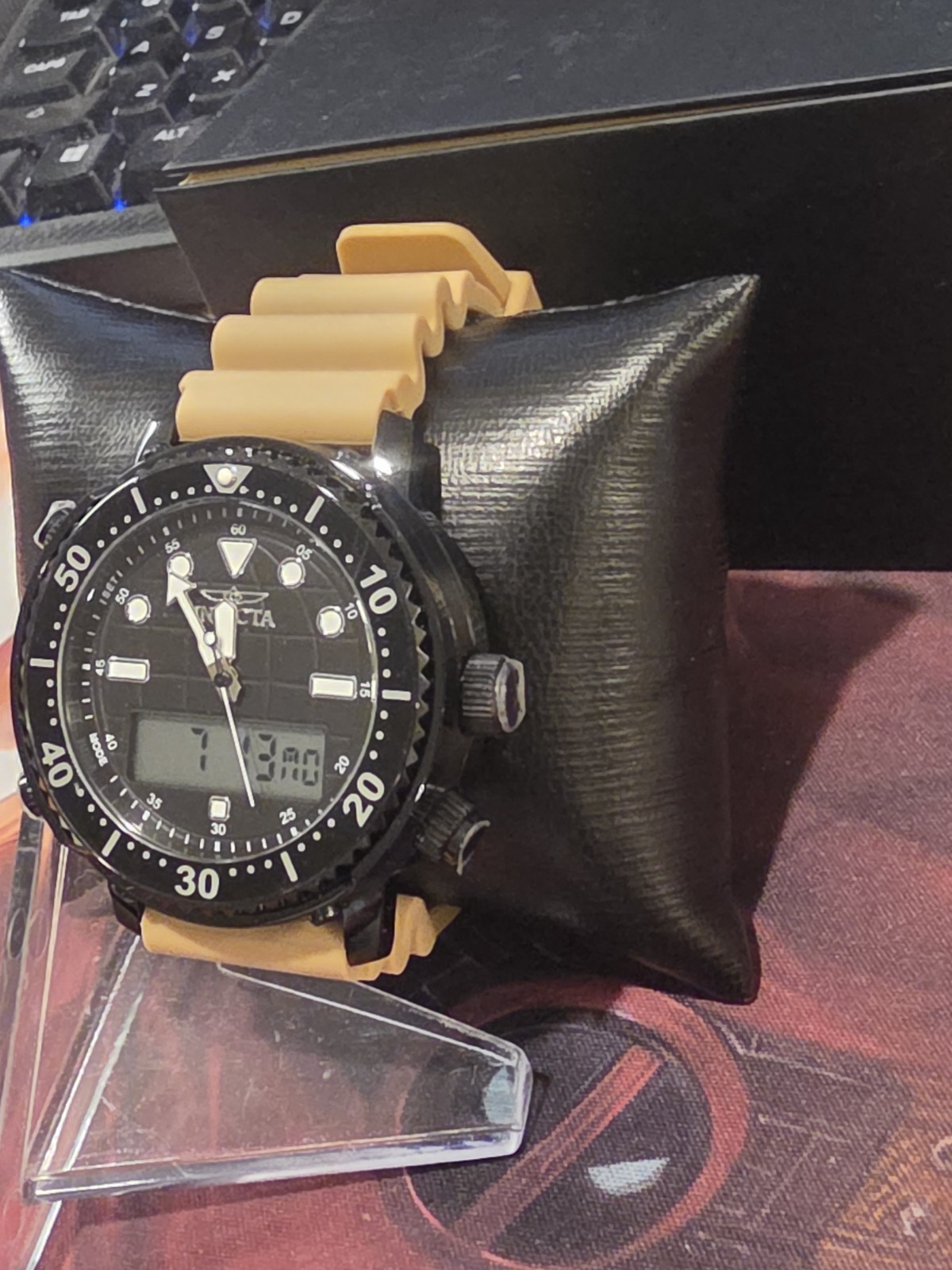 Invicta Men’s Pro Diver 46.5mm Digital Chronograph Watch IN-49452