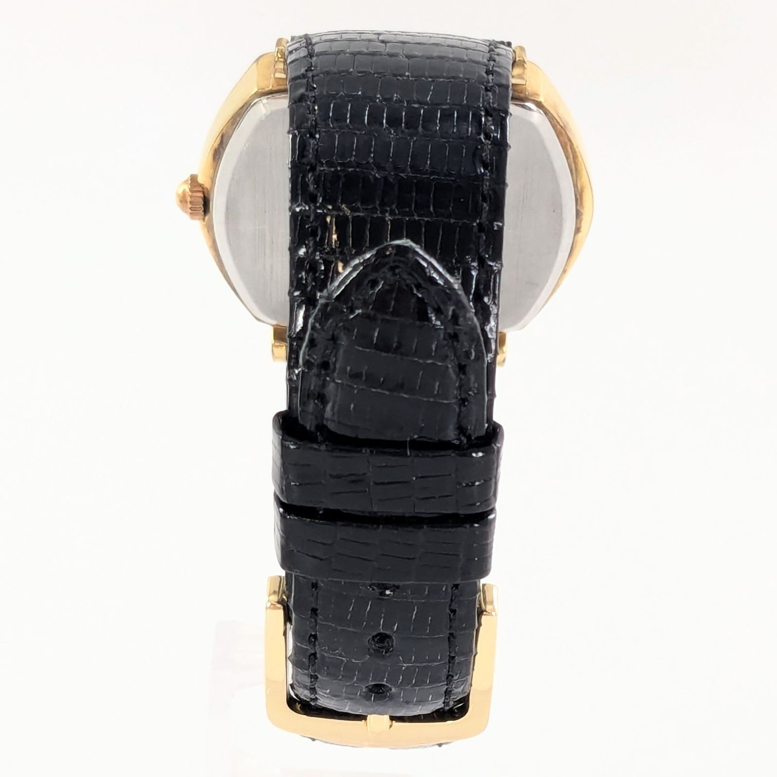 Longines L156.4 Hexagon Gold Dial Quartz 34mm Men Dress Watch Leather Strap Box