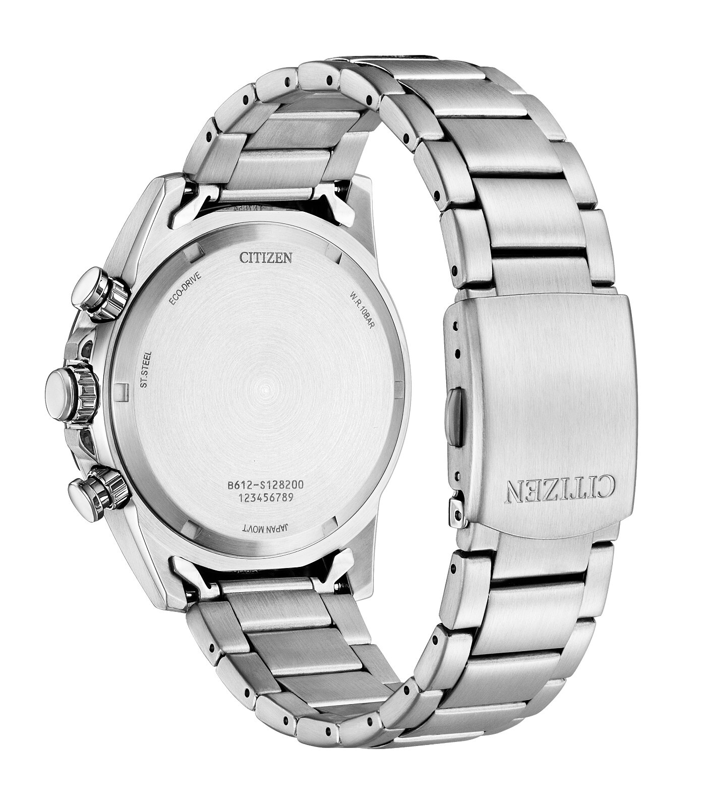 Citizen Men’s Sport Casual Chronograph Eco-Drive Silver Watch 44 MM CA0780-52E