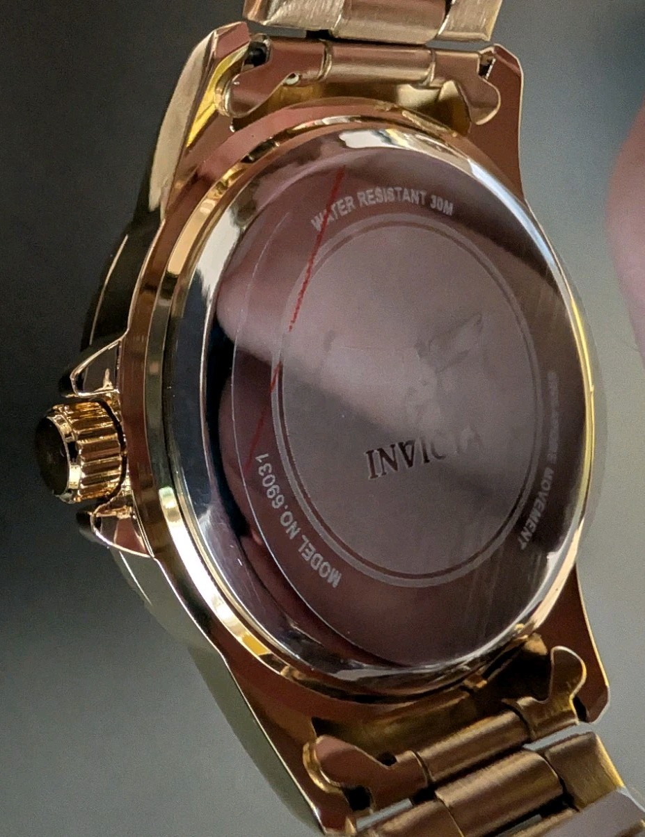 Invicta Specialty Men’s Watch (Model 69031) – Gold Tone & Silver Dial – 42mm