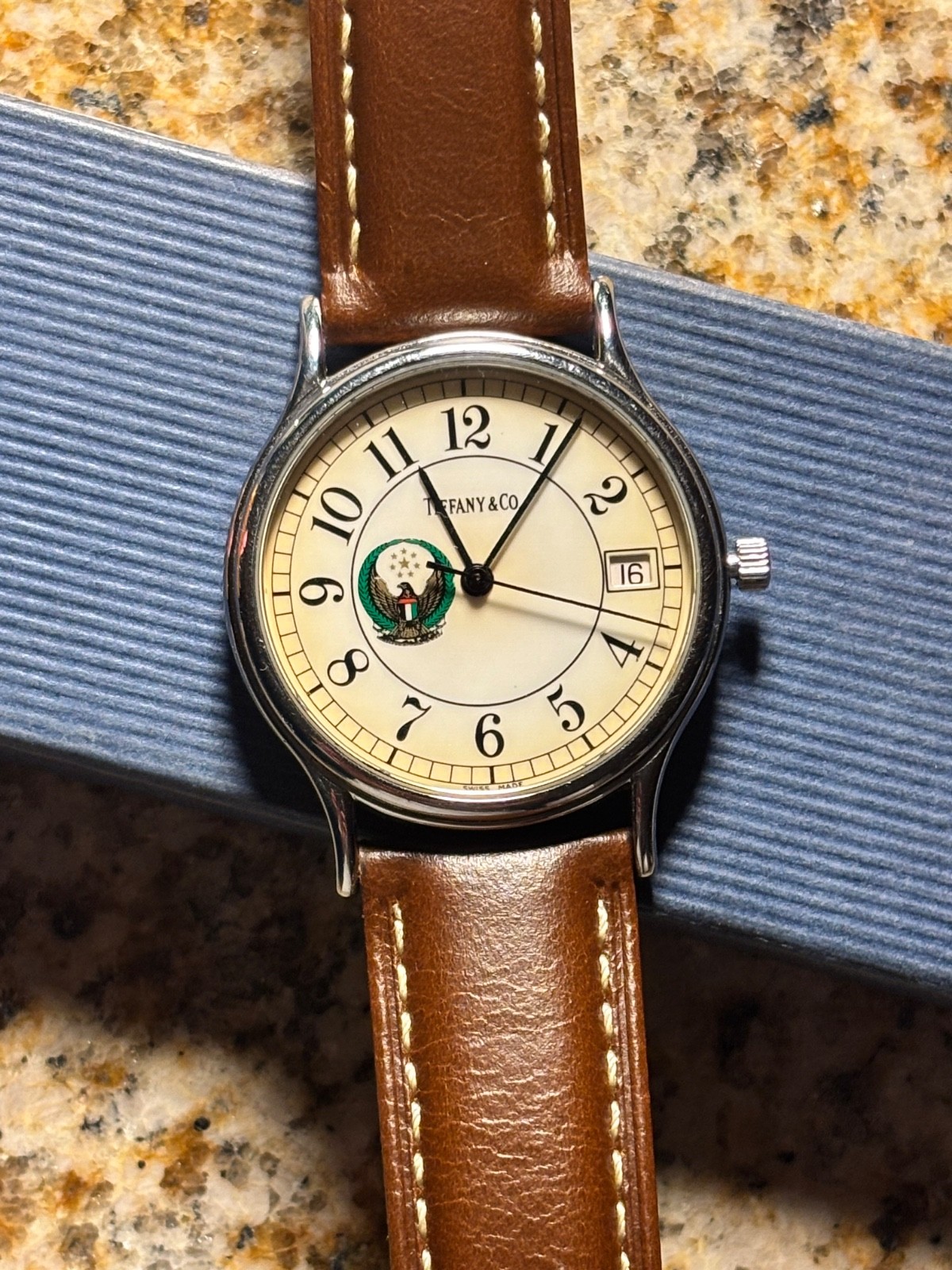 Vintage United Arab Emirates Armed Forces Tiffany & Co. 34mm Quartz Watch