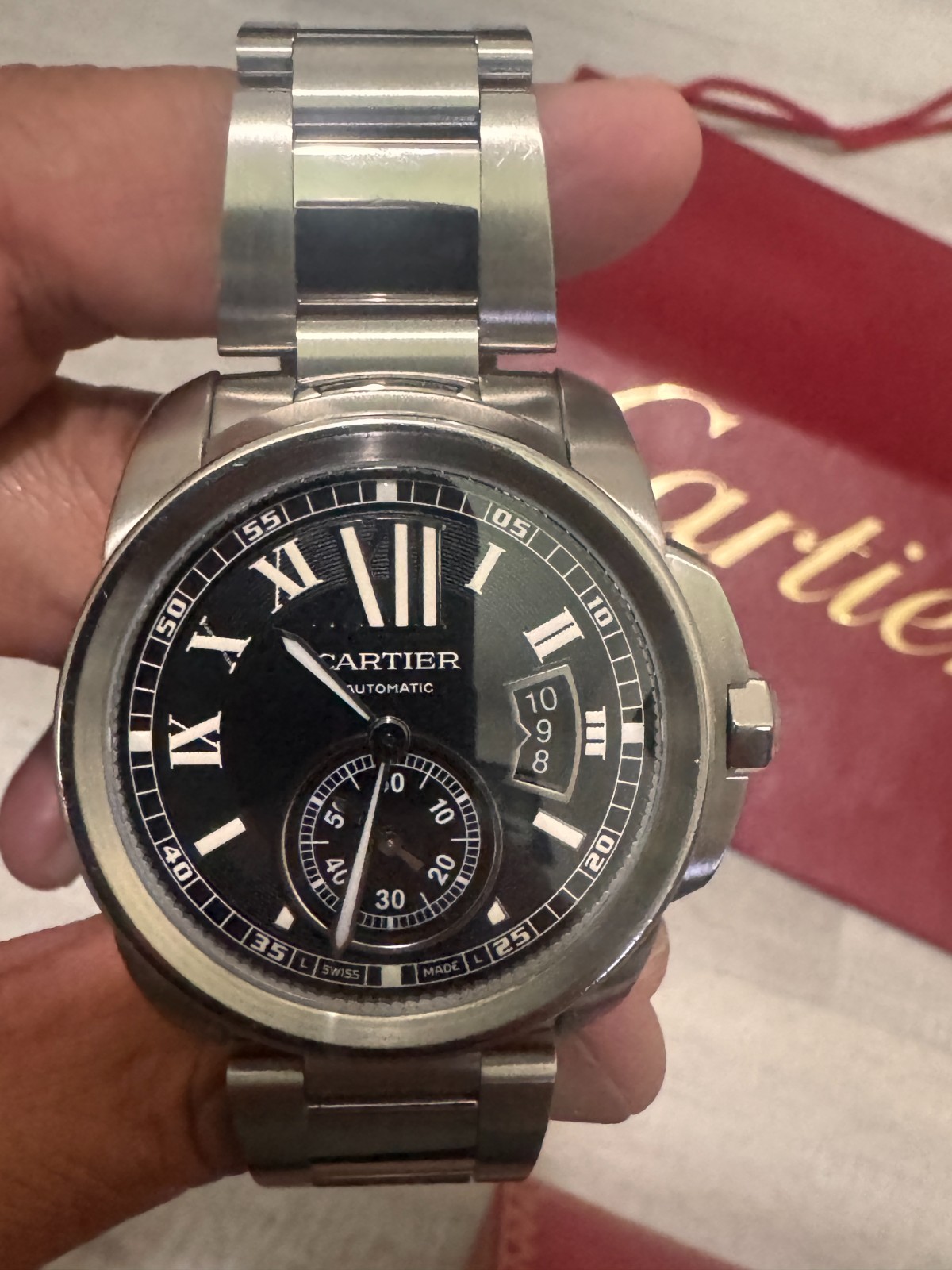 CARTIER CALIBRE DE CARTIER 42MM STAINLESS STEEL AUTOMATIC W7100016