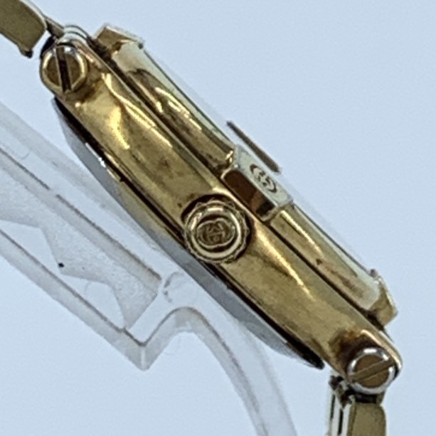 GUCCI 9200L Wristwatch Quartz Gold x Black Dial 3ATM 30M 3Hand Ladies’ Cleaned