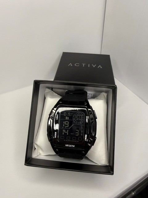 Activa Zalix X Invicta Digital Men’s Watch – 46mm. Black (ACW8130-004)