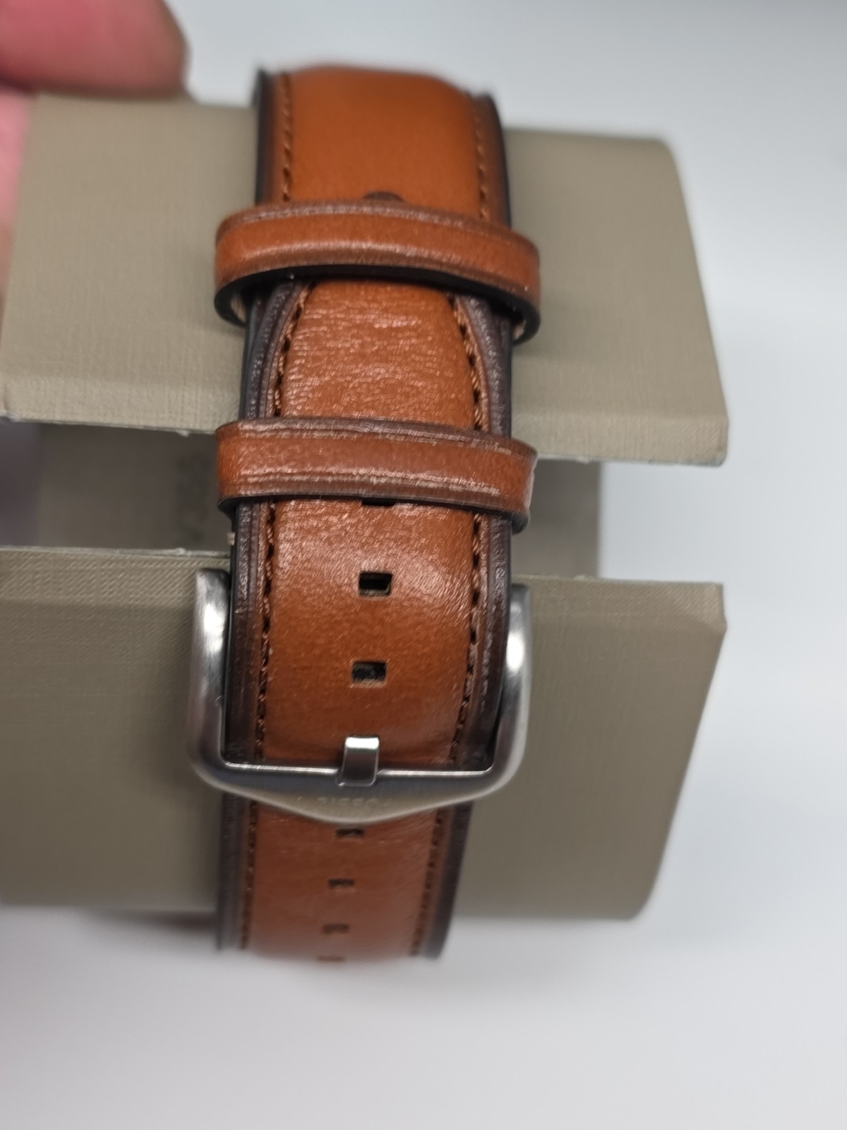 Fossil Men’s Chronograph Townsman Light Brown Leather Strap Watch 44mm FS5279 –
