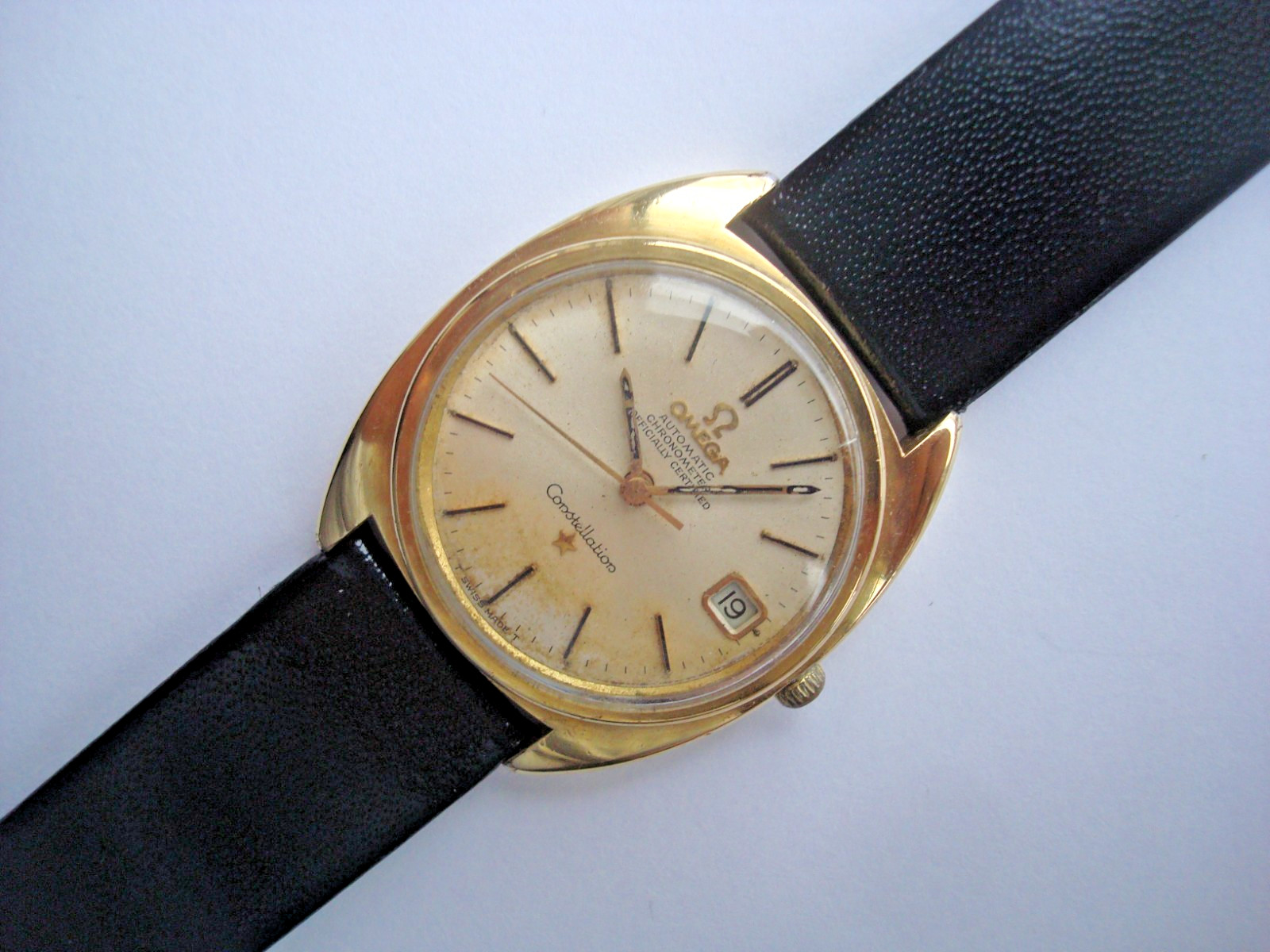 Omega Constellation Chronometer 561 Mens Automatic Watch 24j. 5 Pos. Date Runs