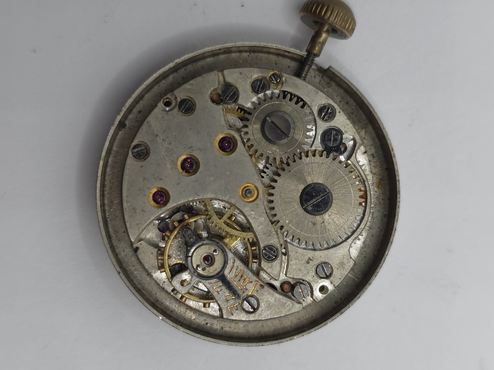 Vintage Agfa Watch Movement Cal. 233 CUPILLARD From 1930’s Hands Main Spring