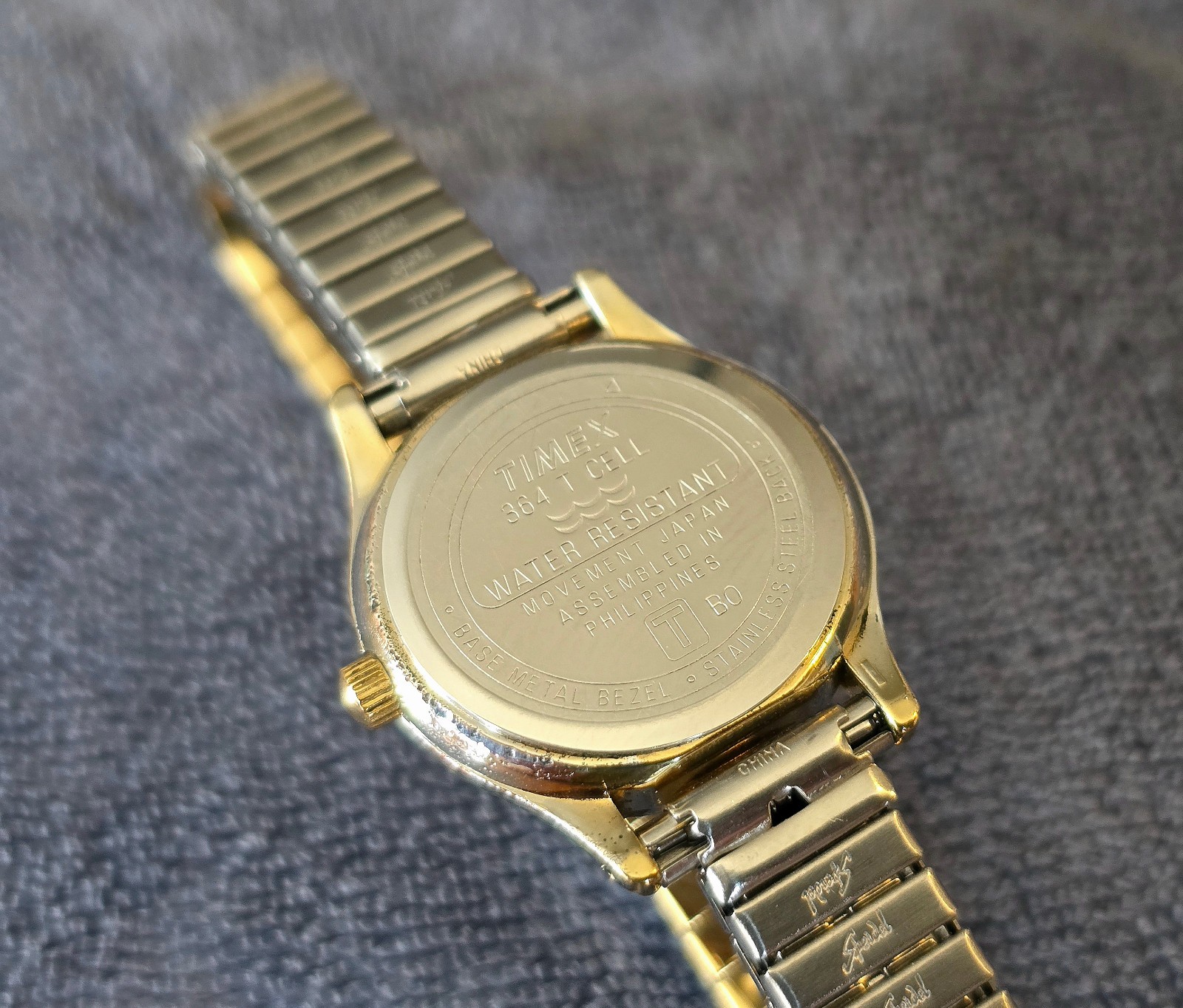 Vtg 1994 Timex Watch, Small Watch, 364 T Cell, Sun & Moon, 24 mm, Japan Movement