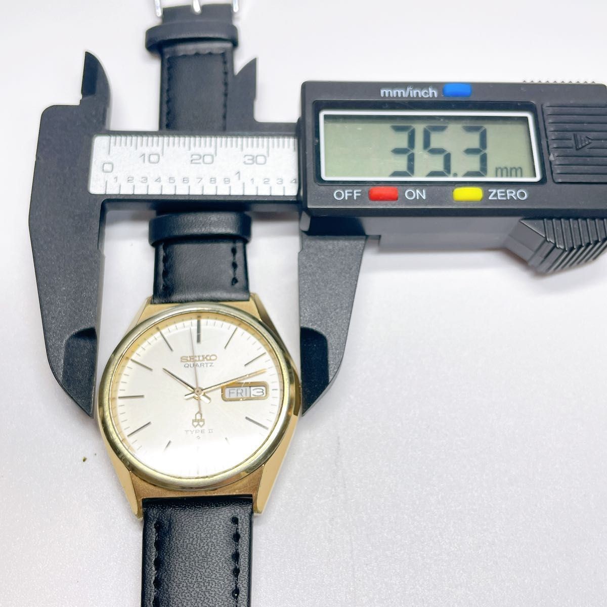 81 SEIKO TYPE II Men s Wristwatch Quartz New Battery New Aftermarket Strap 81