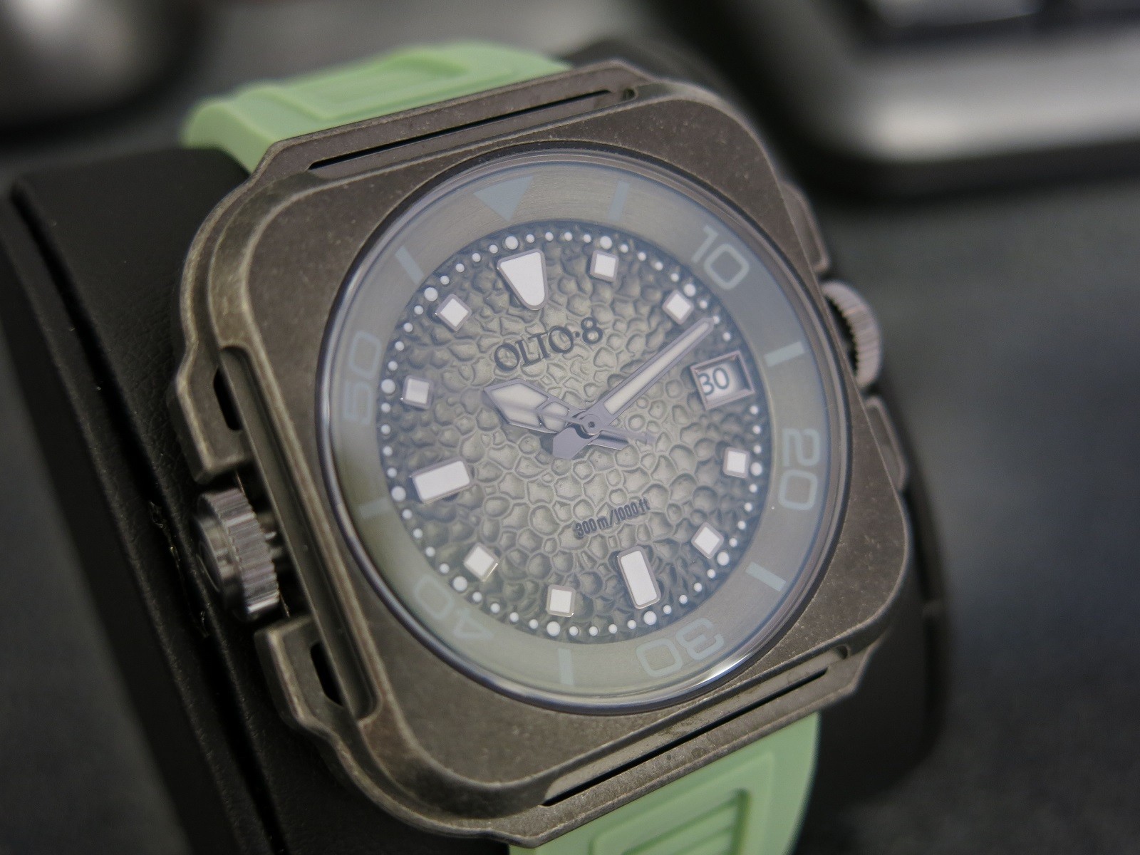 OLTO-8 Coral Steward Diving Automatic Watch Retro Green Men’s Watch Excellent