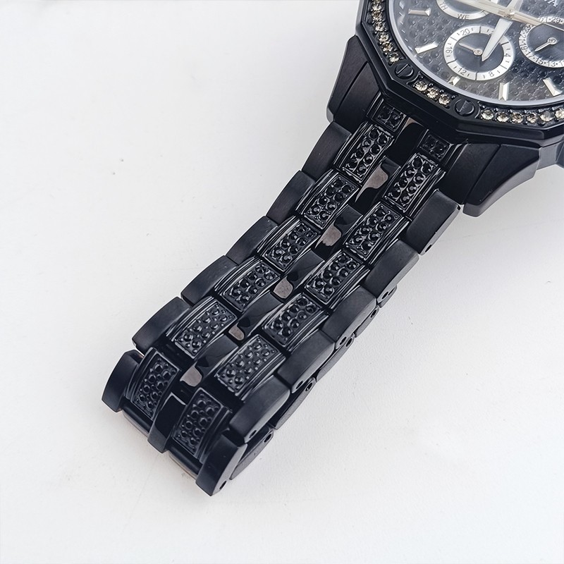 Bulova Black 98C134 Quartz & Octava Crystal Men’s Chronograph Watch 41.5mm