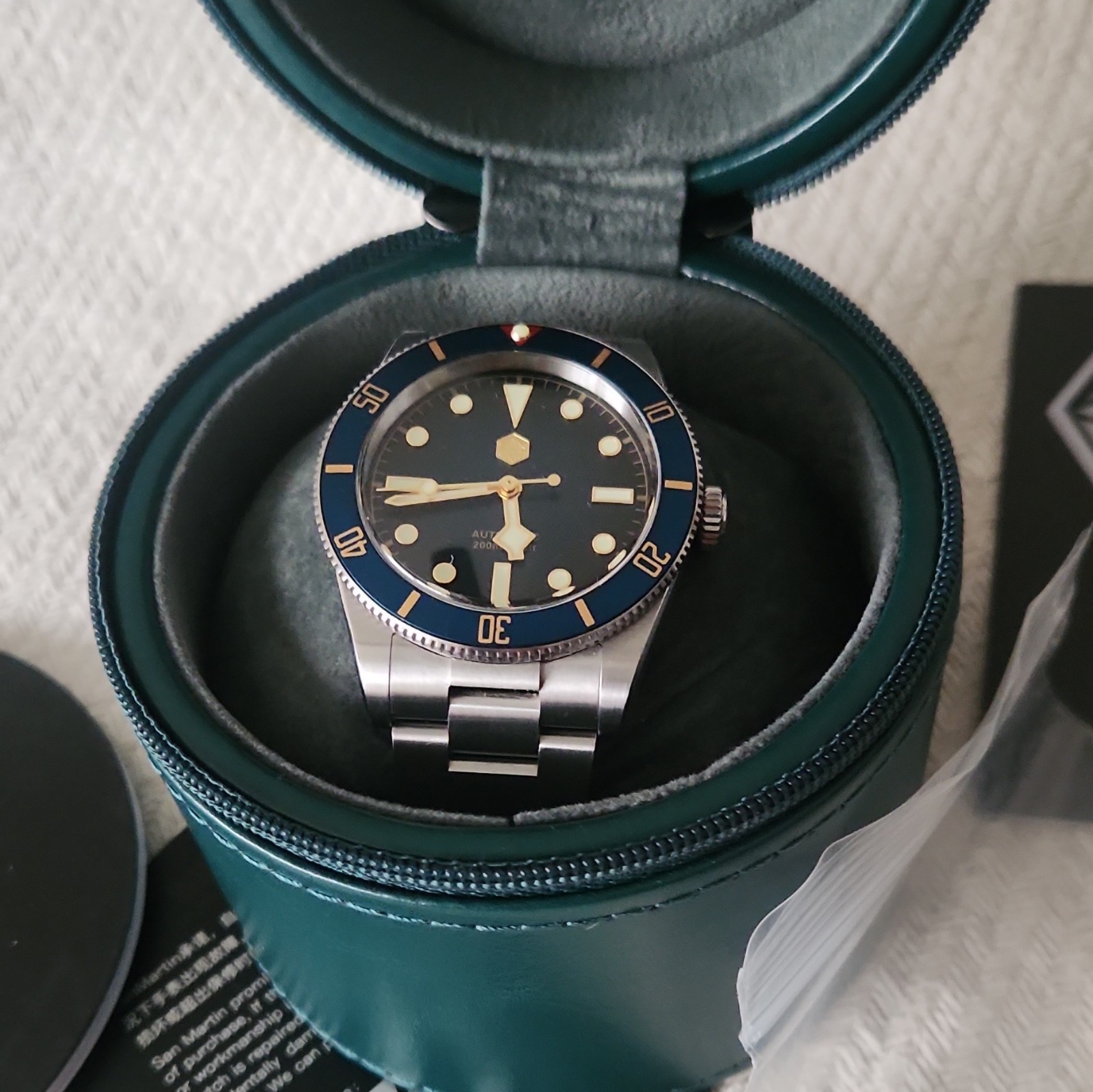 San Martin SN0138-GB 2026 New Upgraded 37mm BB54 Men’s Diver ST2130 (Green C3)