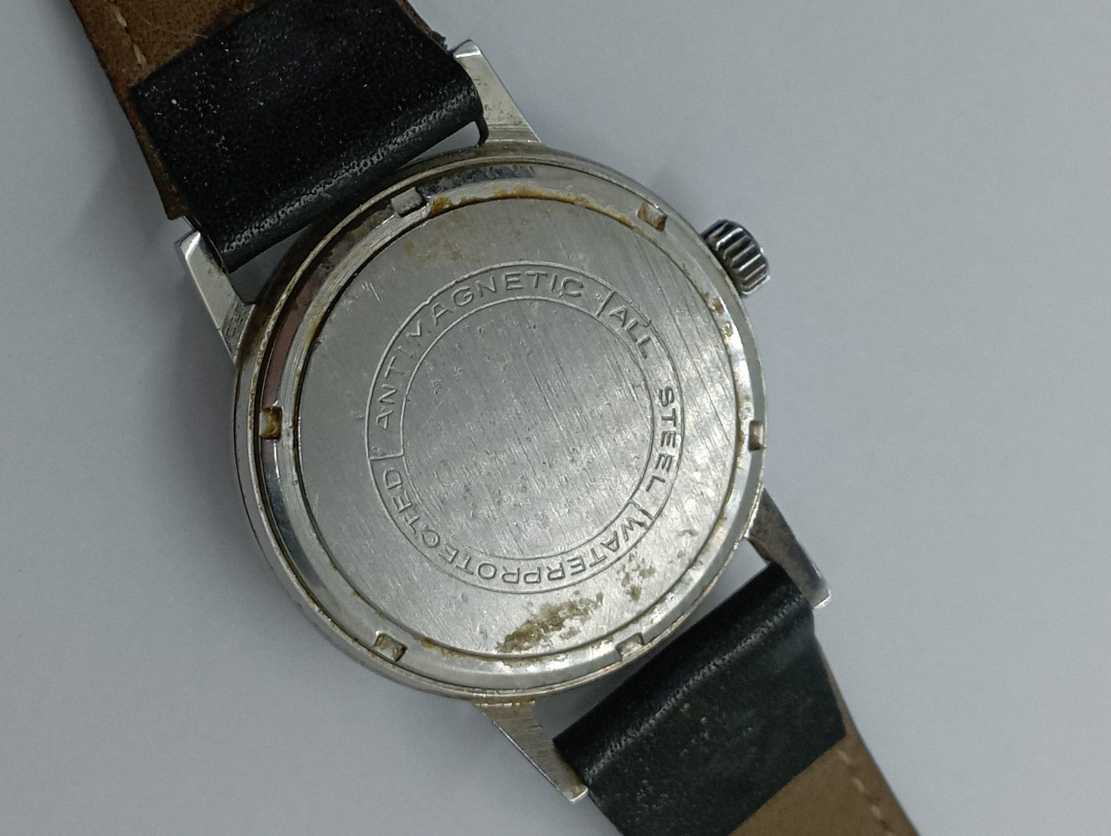 Vintage REGLEX ANCRE Cal. Cupillard 233-60 Watch Working Well ALL S. STEEL