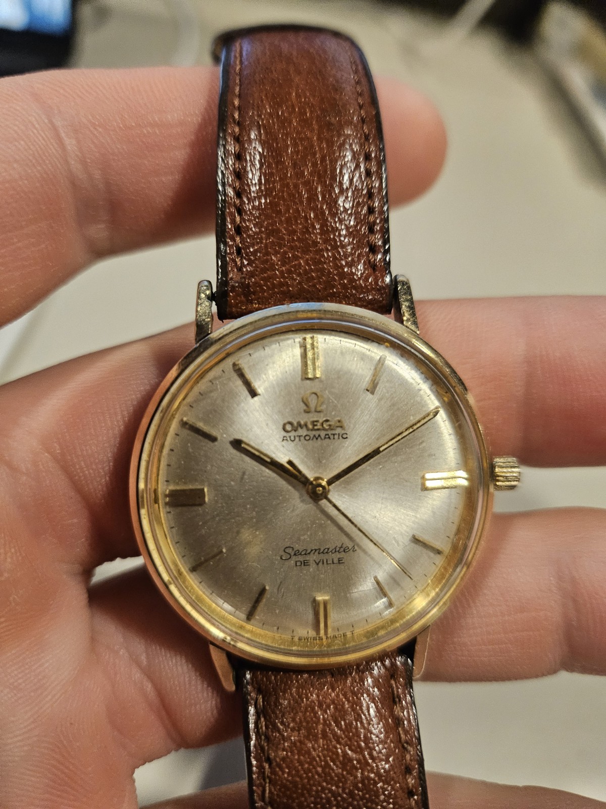 Omega Seamaster Deville Automatic Gold Watch