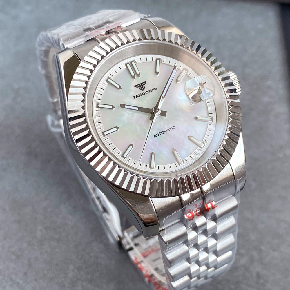 Tandorio 39mm Blue Lume Dial Sapphire 20ATM Waterproof NH35A Automatic Men Watch