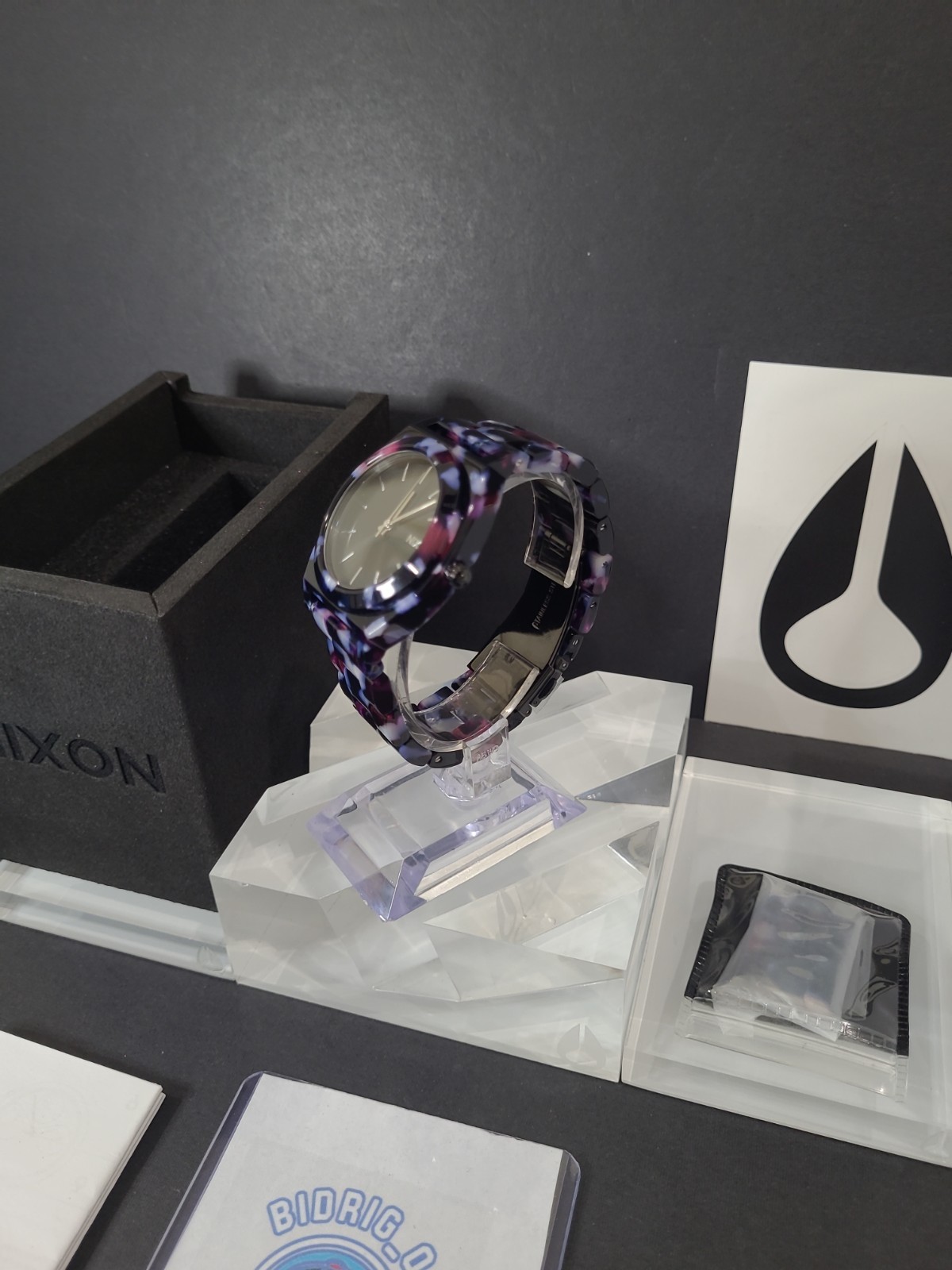 Nixon Medium Time Teller Acetate Black/Multicolor Watch A327-2336