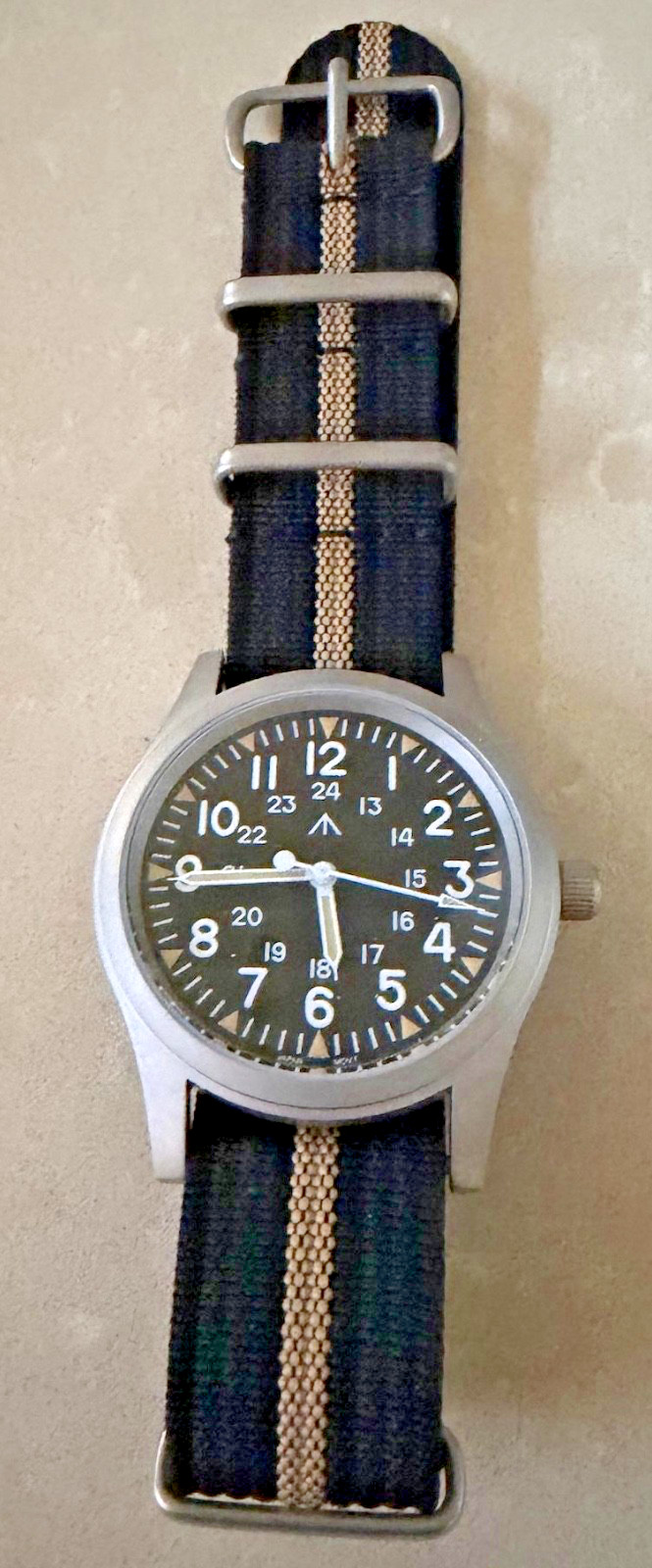 Militado ML05 38mm Quartz Field Watch 10Bar NATO Miyota Japan Mvmt Sapphire- NEW