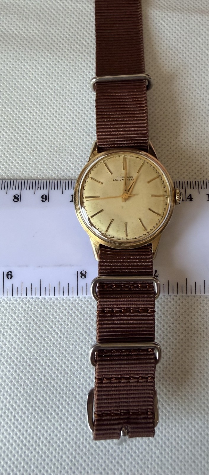 JUNGHANS CHRONOMETER Gold Plated – CAL J 82/1 Caliber 682.72 (1951-1960)