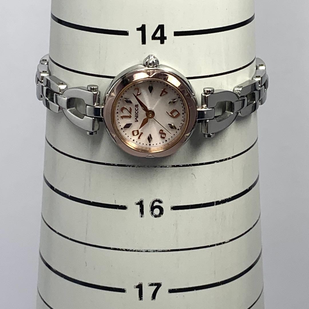 176 Battery replacement needed cleaned CITIZEN Ladies Watch WICCA Pink Gold Sola