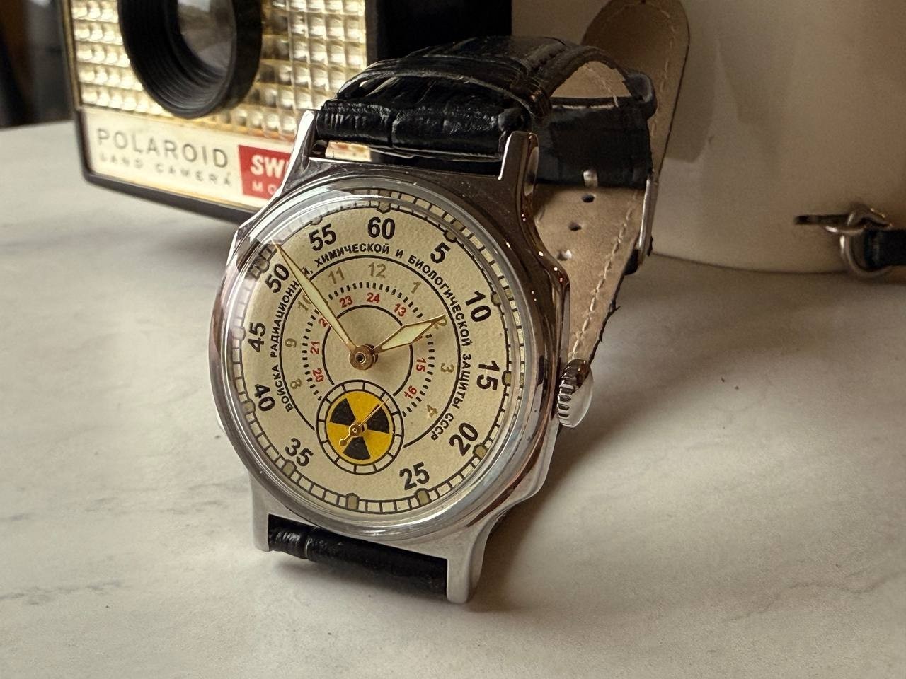 Soviet Mechanical Wrist Watch Pobeda Chernobyl Atomic Radiation USSR original