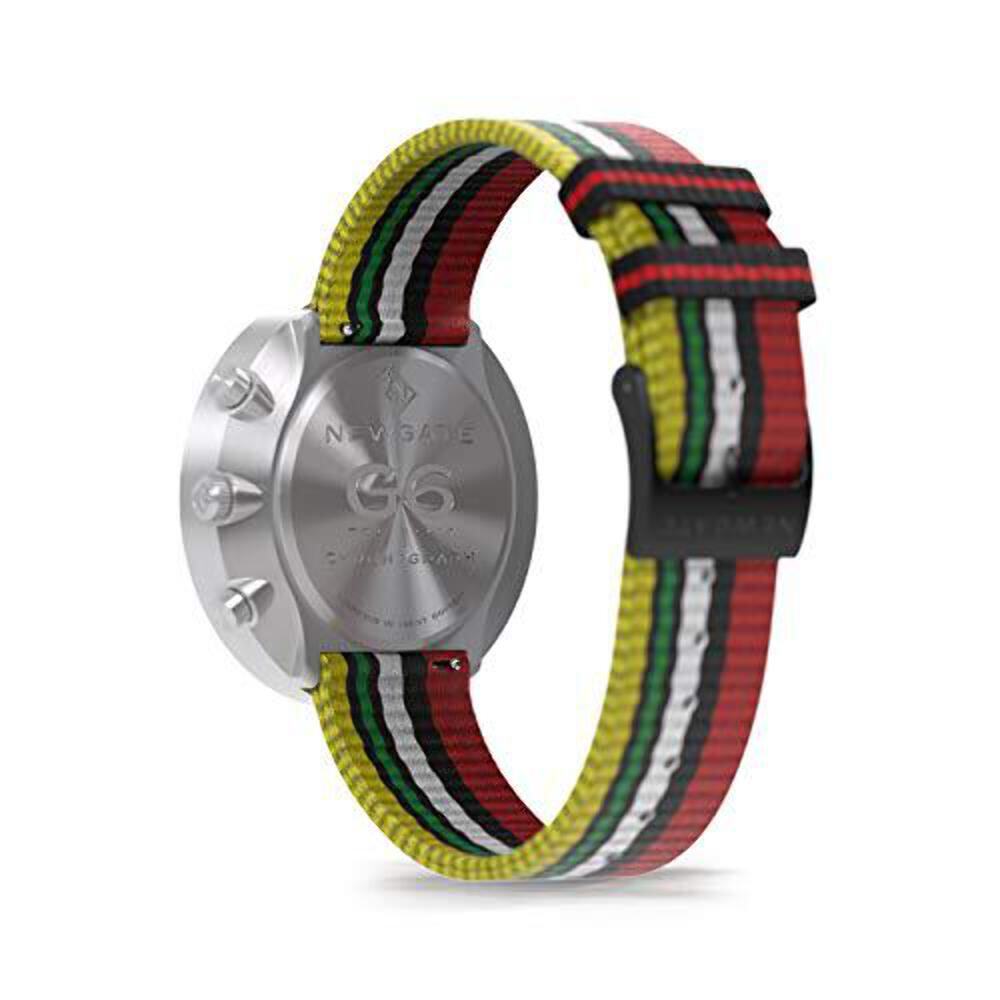 Newgate G6 Men’s Wristwatch Watch Multicolour Canvas/Black Leather Straps