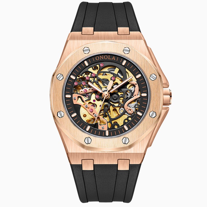 ONOLA Sports Men Wristwatch Waterproof Automatic Mechanical Watches Luminous