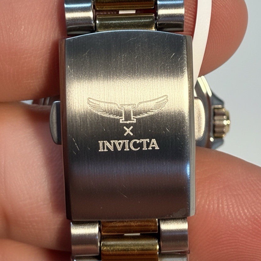 69011 Invicta Specialty Mens Watch 40mm Gold Tone Stainless Steel Black Dial