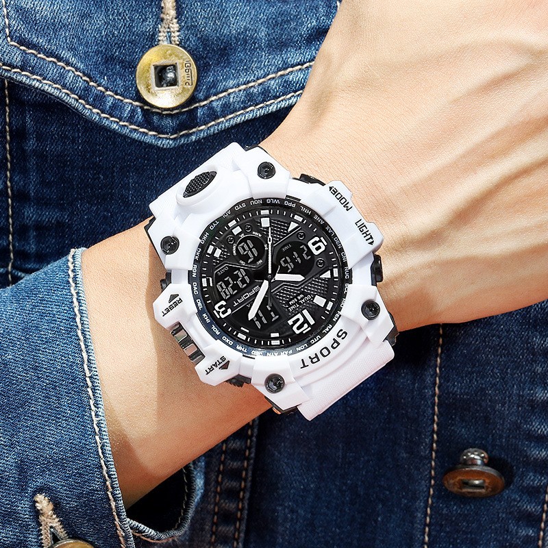 Men’s Digital Sports Watch LED Luminous Waterproof Electronic Watch for Students