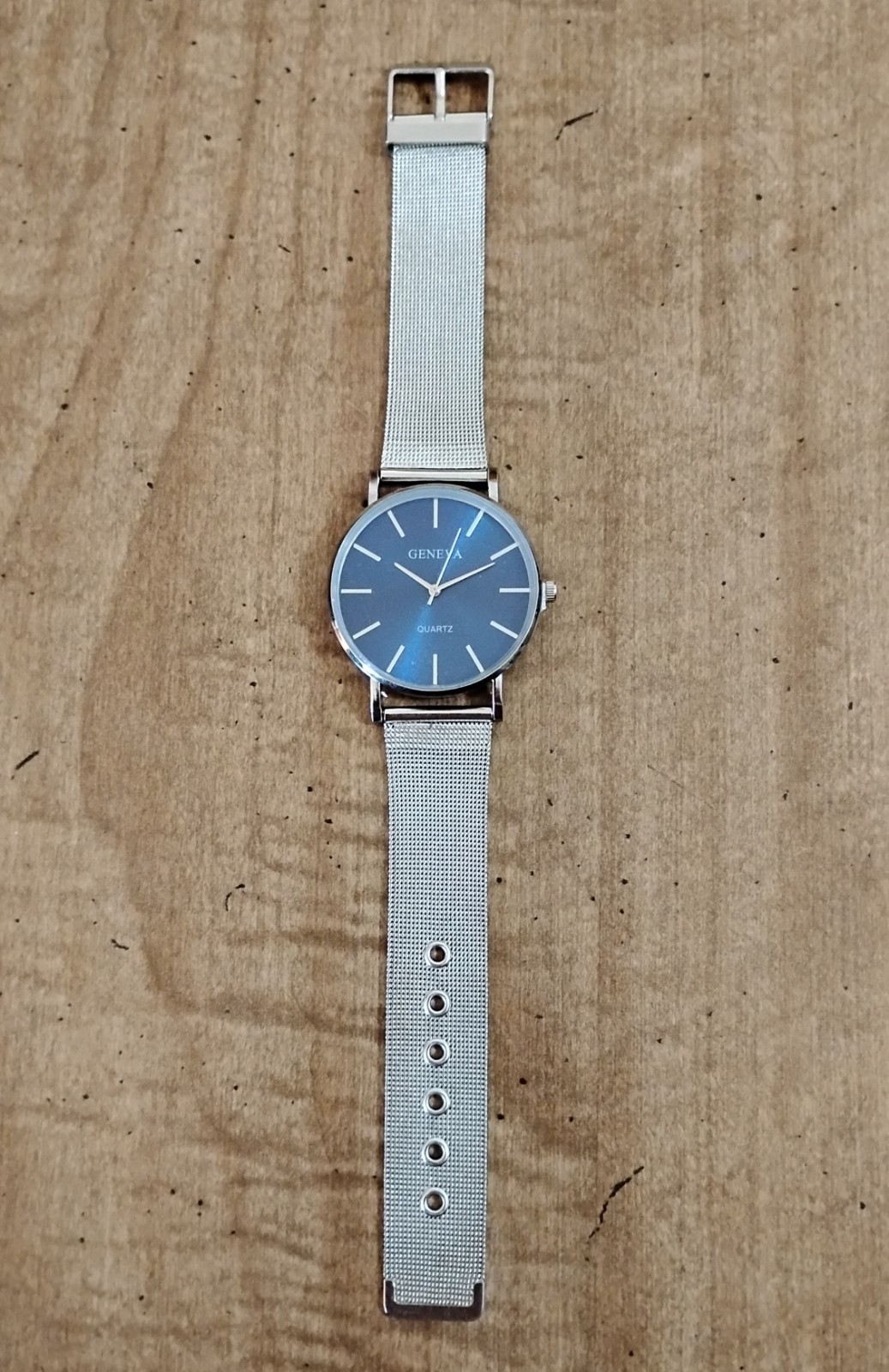 Men’s GENEVA Quartz Dress Watch Brand New with Silvertone Mesh Band