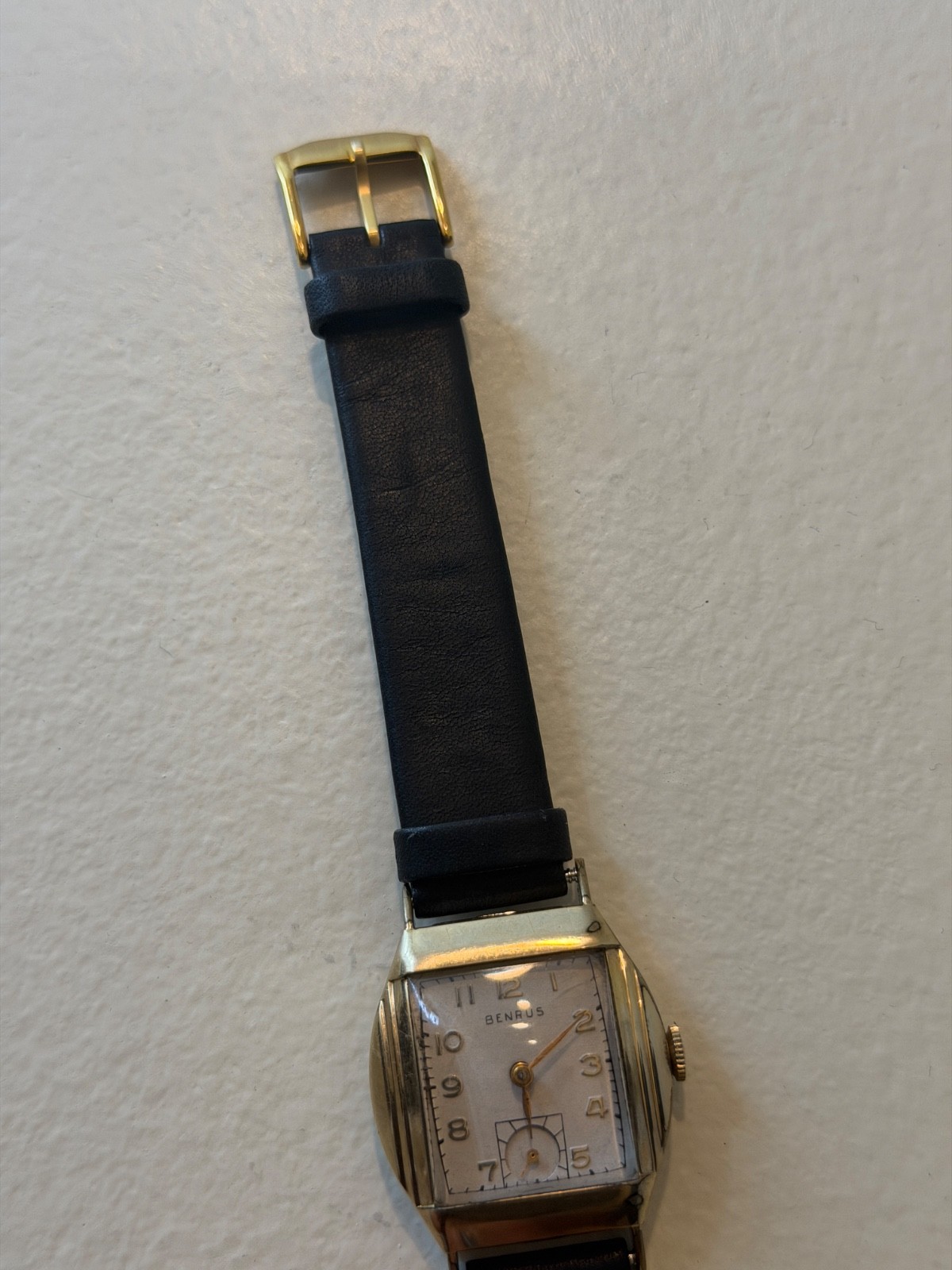 Vintage Benrus Art Deco Tank 10k RGP GOLD PLATED Watch Stepped Case ART DECO