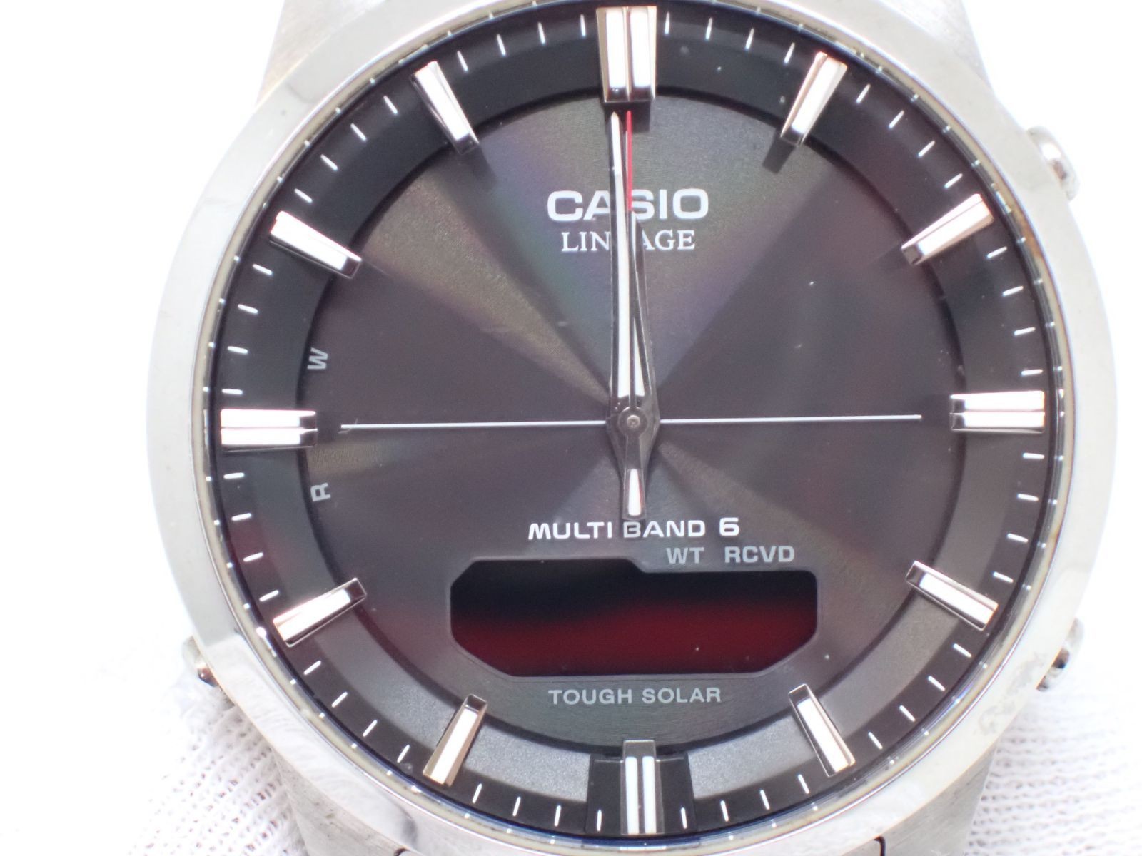 CASIO LINEAGE LCW-M170 Radio Solar Watch Approx 18cm Wrist Used