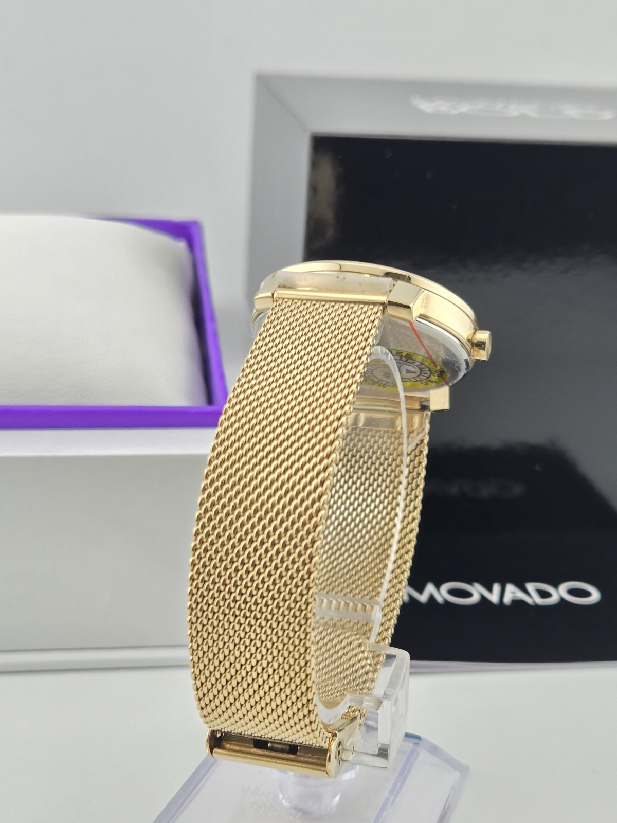 Movado Bold Access Women’s Gold Dial Gold Tone Watch – 3600921 ($695 MSRP)